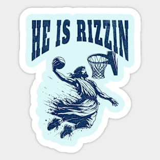 He is Rizzin Funny Easter Sticker